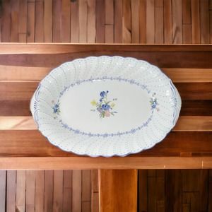 Blue Peony by NIKKO 14" Oval Serving Platter